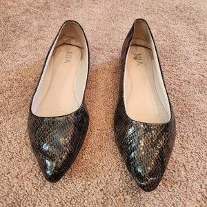 Mia Juliana Flat - Snakeskin - Size 9
